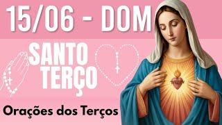 TERÇO DE HOJE 15/06/2025 - DOMINGO - MISTÉRIOS GLORIOSOS : SANTO TERÇO 18 HORAS DA NOITE