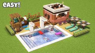 Minecraft Swimming Pool Tutorial⚒️