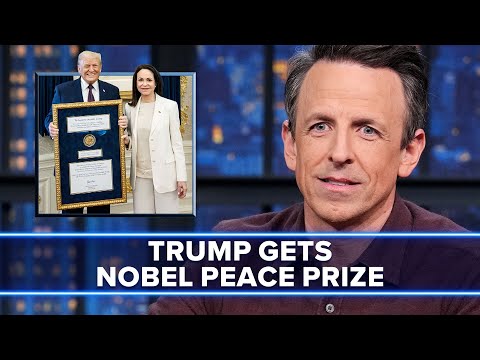 Trump Gets Nobel Peace Prize from Venezuela's María Corina Machado