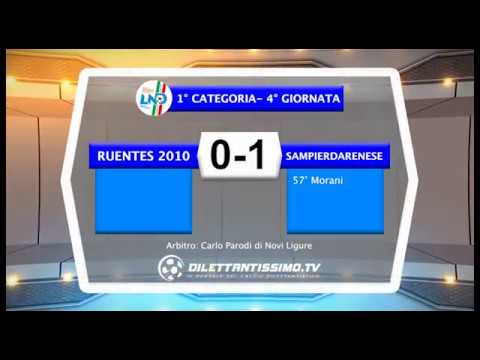 RUENTES - SAMPIERDARENESE 0-1 PRIMA CATEGORIA Girone C 4^ giornata 13 ottobre 2019