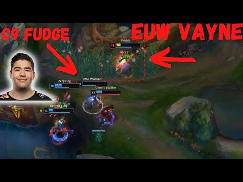 EUW Vayne showing C9 Fudge participants how the game is played [EUW SoloQue Worlds 2021]