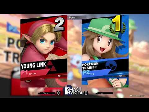 Smash na Invicta #14 - Tintas (Young Link, Pikachu) vs Vig (Pokemon Trainer) - SSBU Pools