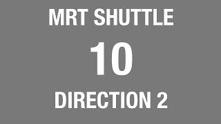 MRT Shuttle 10 (NS16 Ang Mo Kio → NS9 Woodlands) | Bus Service Route Visual