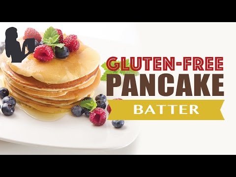 Gluten Free Pancake Waffle batter made using a Vitamix or Blendtec commercial blender