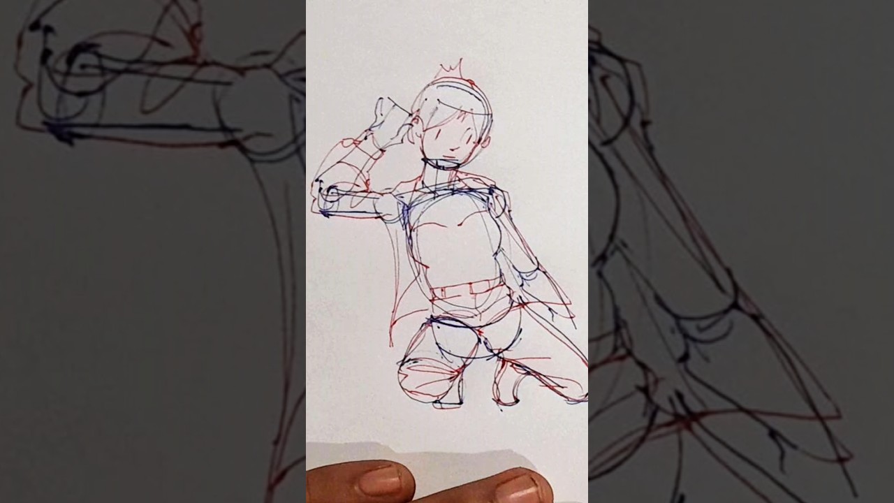 Kneeling pose #art #artph #ballpoint #drawing #sketches #figuredrawing #figures