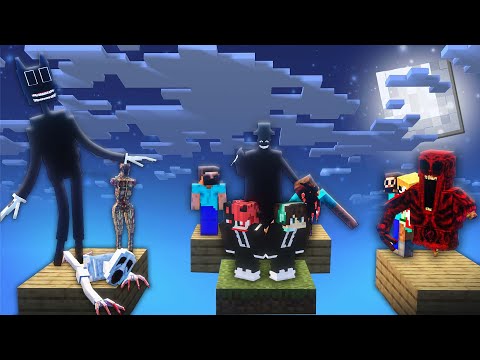 I Added all  HORROR Mods To My ONE BLOCK ( Part 2 )