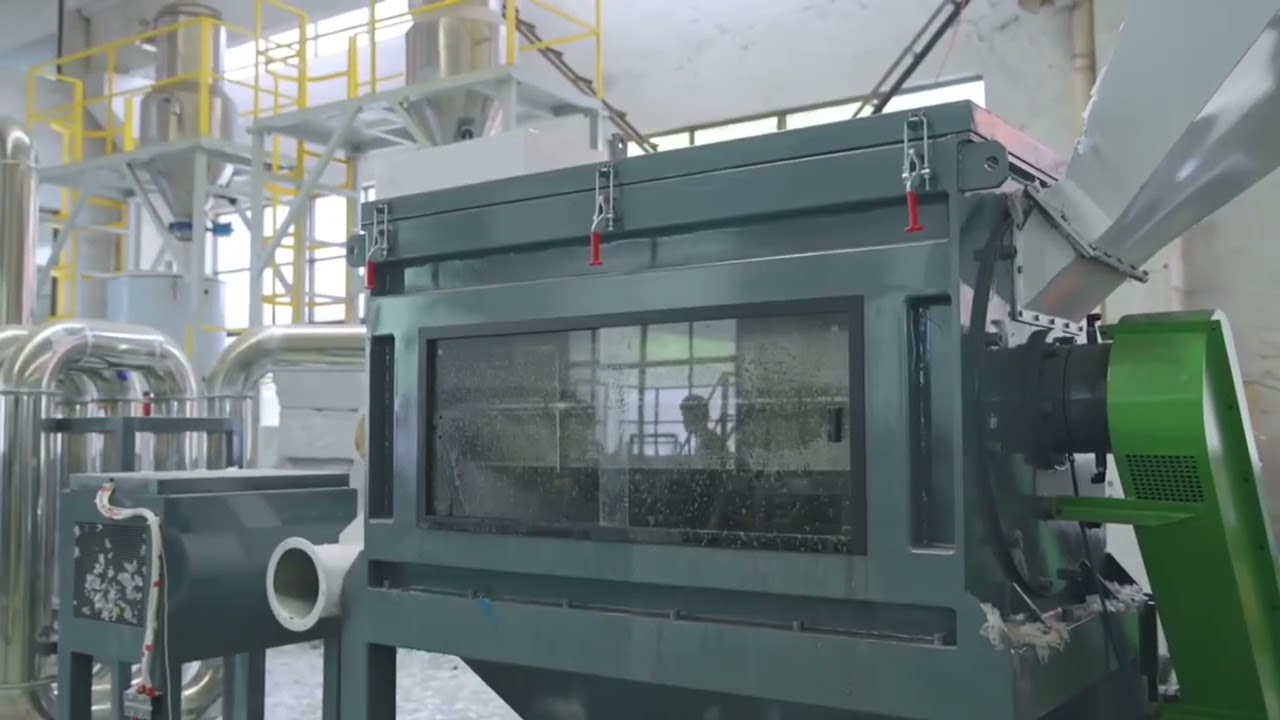 Centrifugal Dryer & Dewatering Machine for Plastic Flakes video preview