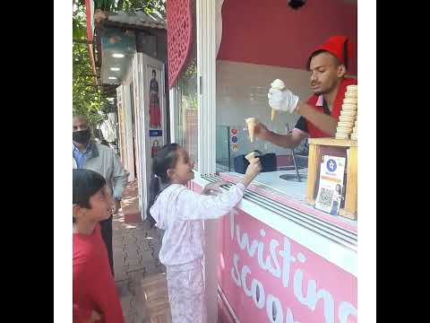 Turkish icecream at Kinnara Dhaaba,Lonavla