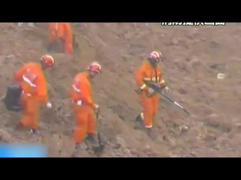 Vermisten na aardverschuiving China