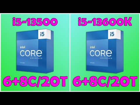 Battle Intel Core i5: 13500 vs 13600K. Gaming Test