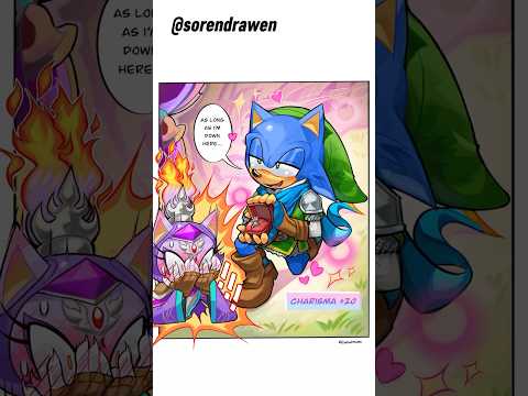 Sonic’s ULTIMATE Power Move💜#sonaze #sonicthehedgehog #comicdub #shorts #ship #dungeonsanddragons