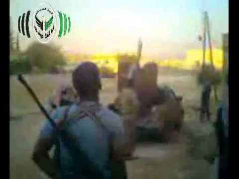 التصدي للطيران الحربي في معرة النعمان في ريف إدلب من قبل كتيبة الشهيد مروان حديد