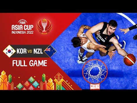 Korea 🇰🇷 - New Zealand 🇳🇿 | Quarter Final |  Basketball Full Game - #FIBAASIACUP 2022