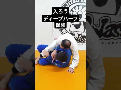 【柔術】入ろう、ディープハーフ保険　ガードリテンション