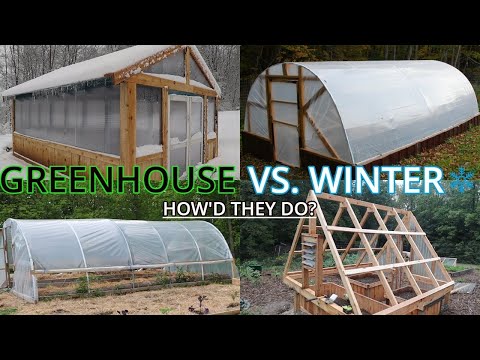 4 Different DIY GREENHOUSES │ How Do They Handle Winter?