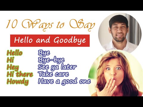 10 Ways to Say "Hello and Goodbye" #Shorts
