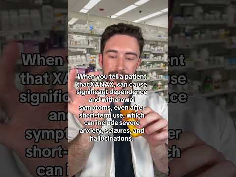 IMPORTANT XANAX COUNSELING POINT #pharmacist #pharmacy #xanax #anxiety #anxietyrelief #shorts