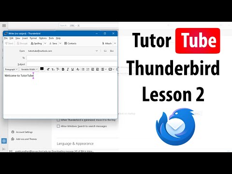 Thunderbird Lesson 1 Setting Up Thunderbird
