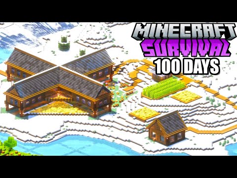 I Survived 100 DAYS in a FROZEN TUNDRA in Minecraft Survival