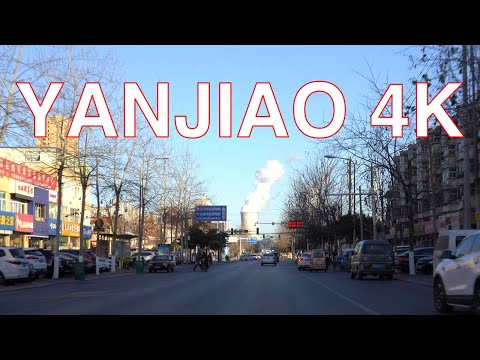 Yanjiao 4K - Dirija na cidade de Yanjiao - cidade de Sanhe - Hebei - China Cidade de Yanjiao, cidade de Sanhe, província de Hebei, China