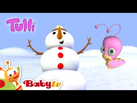Snowman with Tulli ⛄​🐛 | Fun Games for Toddlers | Cartoons | Full Episodes @BabyTV