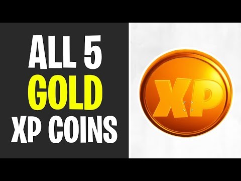 All 5 Gold XP Coins Locations WEEK 1-10 - Fortnite