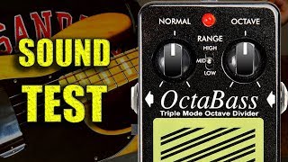 Video thumbnail for EBS OctaBass Studio Edition sound test - awesome octave divider octaver bass guitar pedal by Adam Gordon