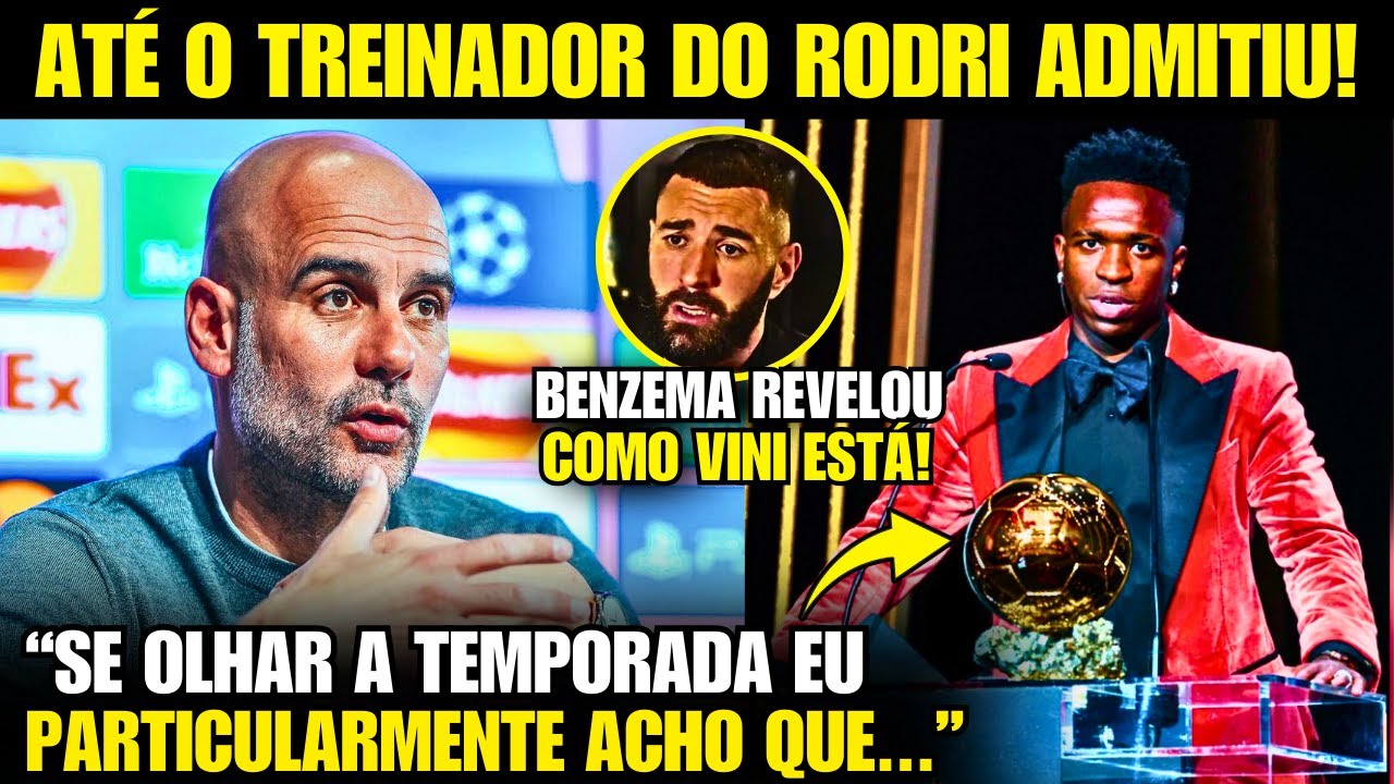 🚨 EITA! Olha o que o GUARDIOLA e o BENZEMA falaram sobre o ROUBO NA BOLA DE OURO!