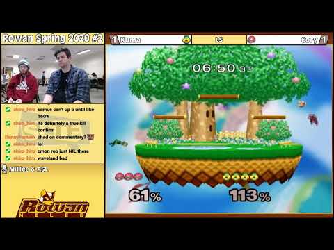 Rowan Spring 2020 #2: Kuma (Sheik) Vs. Cory (Samus, Doc) - LS