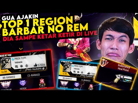 Gua Ajakin Barbar Top 1 Rank Region GM !! Malah Ditinggal Sendiri Dia Sampe Panik - Free Fire