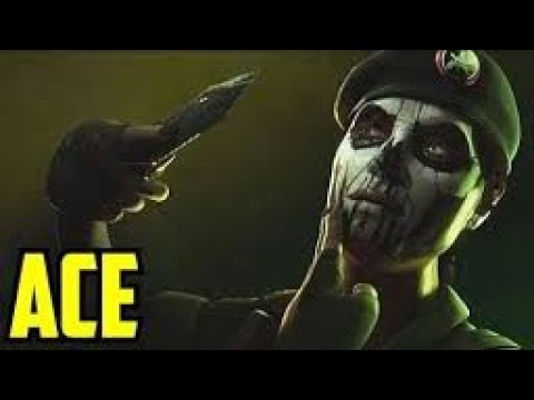 Ace clutch 1v5 all headshots in Rainbow six siege