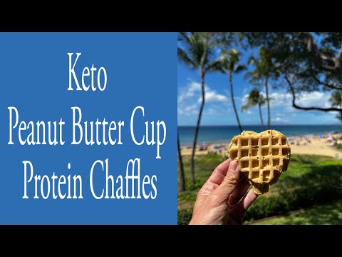 Keto Peanut Butter Cup Protein Chaffles