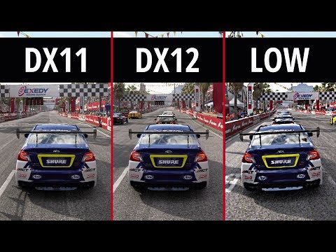 [4K] GRiD - PC DX11 vs DX12 (DirectX 11 vs DirectX 12) vs LOW !