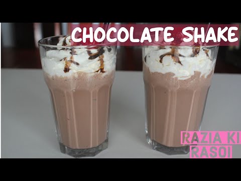 Easy Chocolate Icecream Milkshake Step by Step - Razia Ki Rasoi