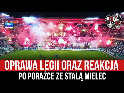 Oprawa Legii oraz reakcja po porażce ze Stalą Mielec (07.11.2021 r.)