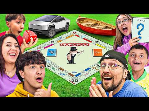 We Played World's Largest MONOPOLY Game *chaos*