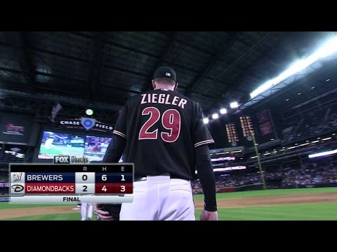 MIL@ARI: Ziegler schlägt Parra aus und sichert sich den 16. Save