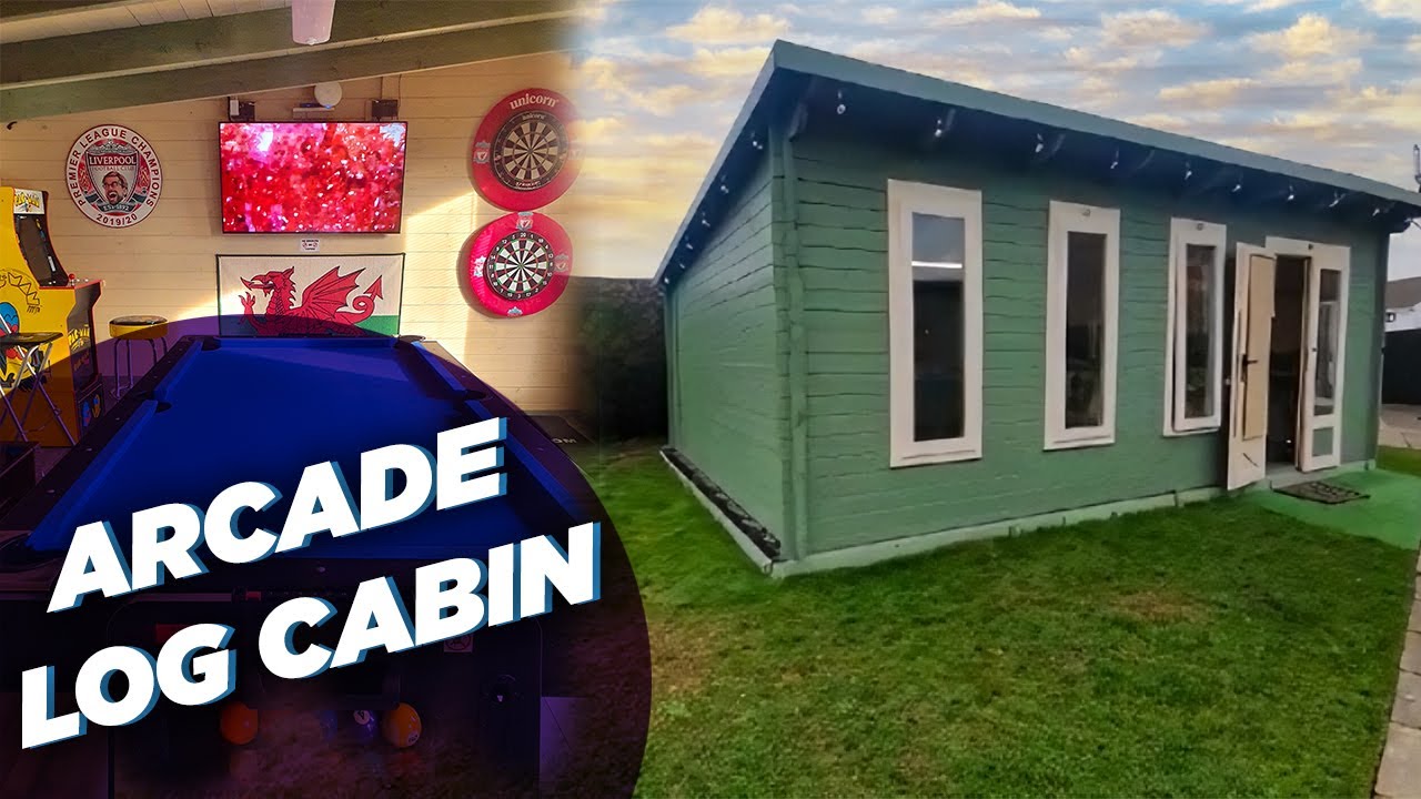 Garden Arcade Log Cabin