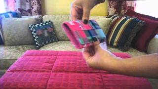 Mickey Mouse Disney Pink Plaid Trifold Wallet Video