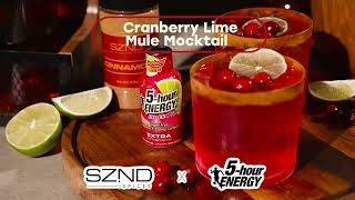 5 Hour Energy Cranberry Lime Mule Mocktail w/ 5-hour ENERGY