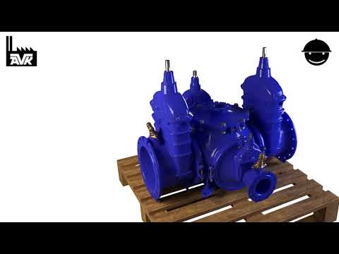 AVK Combi-cross Gate Valves Animation