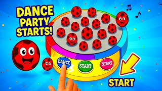Learn Colors with Dancing Balls – Start Button Fun for Kids | Educational Video for Toddlers