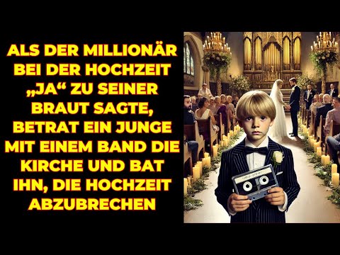 Als der Millionär bei der Hochzeit „Ja“ zu seiner Braut sagte, betrat ein Junge die Kirche