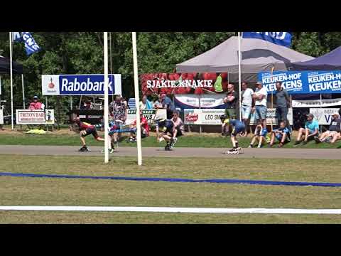 One lap jun b dames 1/4 final2 - KPN NK INLINE SKATEN 2019