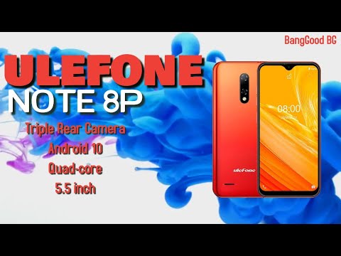 Ulefone Note 8P 5.5 inch Android 10 2GB RAM 16GB ROM MT6737 Quad core 4G Smartphone
