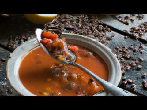 Zuppa di lenticchie rosse e porri