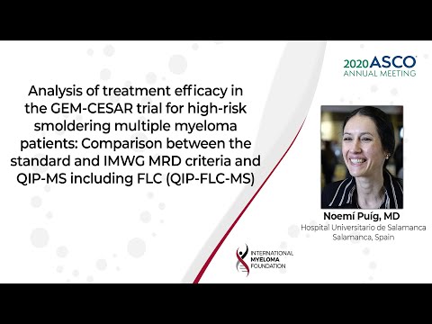 Analysis of treatment efficacy in the GEM-CESAR trial for high-risk smoldering multiple myeloma pts