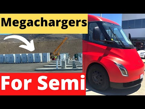 Tesla Building Out 1st Megacharger For Tesla Semi At Gigafactory