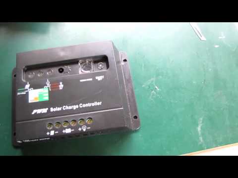 unboxing 12/24 volt Solar pwm charge controller