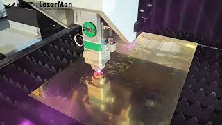 [LaserMen] LM-1530AF Fiber Laser Cutting Machine Cutting Brass Aluminum